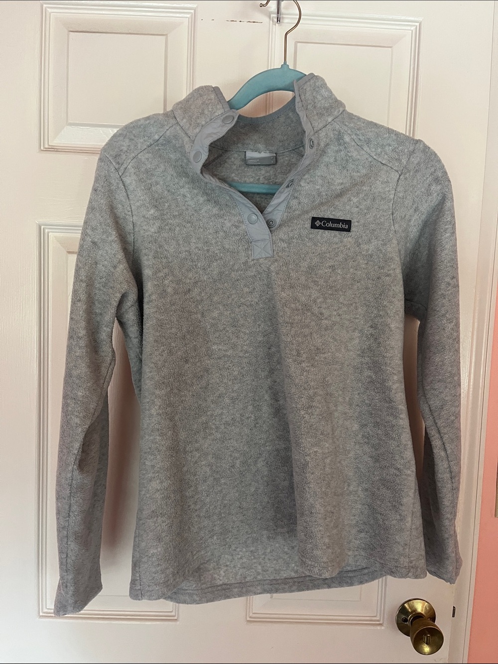Columbia Light Gray Kids' Fleece Snap Pullover